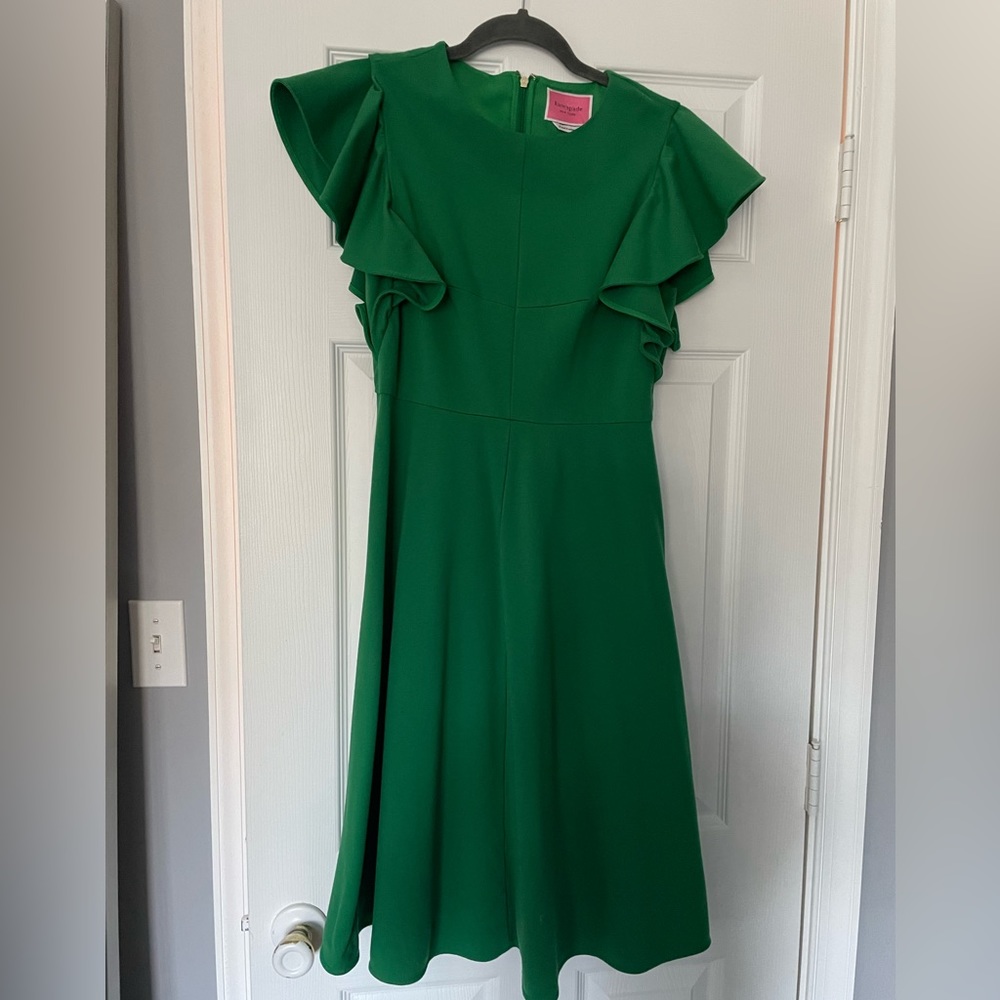 Ponte Flutter-sleeve Dress